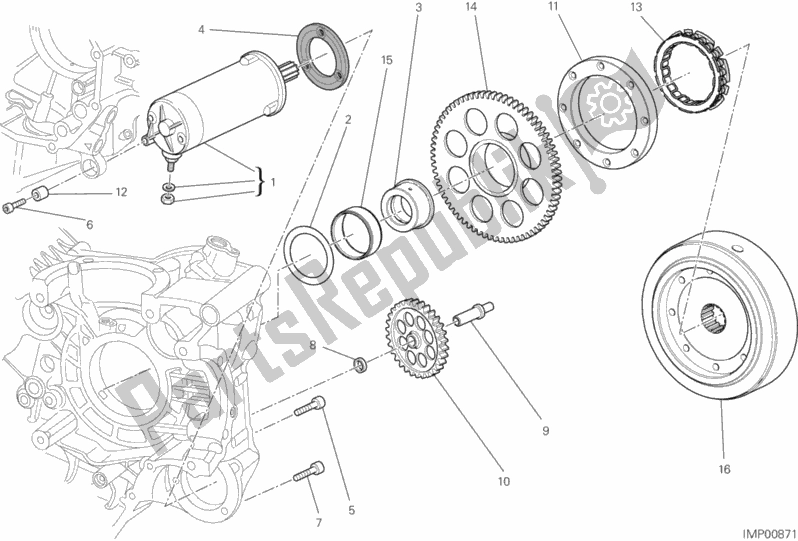 All parts for the Electric Starting And Ignition of the Ducati Diavel Brasil 1200 2013